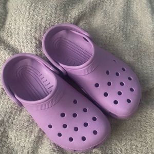 Purple juniors size 6 crocs